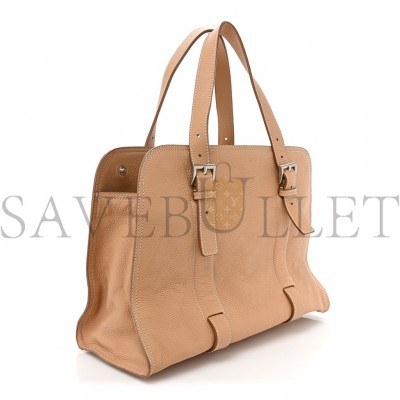 PRADA VITELLO DAINO SHOULDER BAG SUGHERO (36*25*15cm)