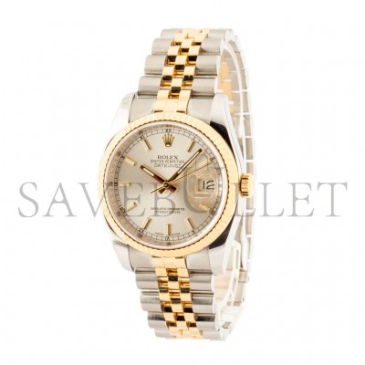 ROLEX DATEJUST SILVER DIAL WATCH 116233