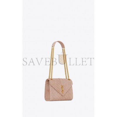 YSL ENVELOPE MEDIUM CHAIN BAG IN MIX MATELASS&EACUTE; SUEDE 6001851S7F12738 (24*17.5*6cm)