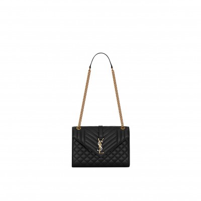 YSL ENVELOPE MEDIUM IN MIX MATELASS&EACUTE; LEATHER 600185AABZO1025 (24*17.5*6cm)