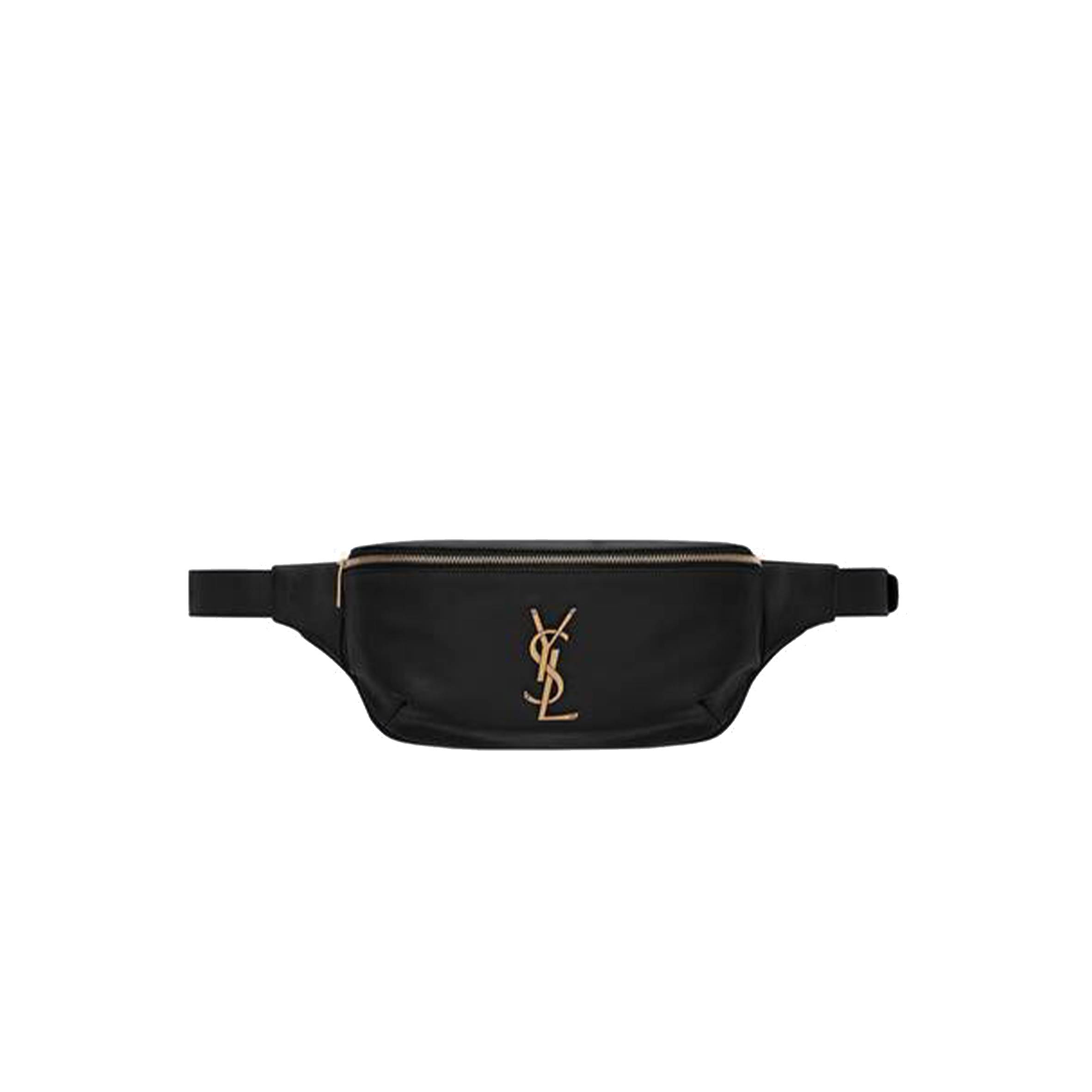 YSL CASSANDRE CLASSIC BELT BAG IN GRAIN DE POUDRE EMBOSSED LEATHER 589959DME0W1000 (25*14*3.5cm)