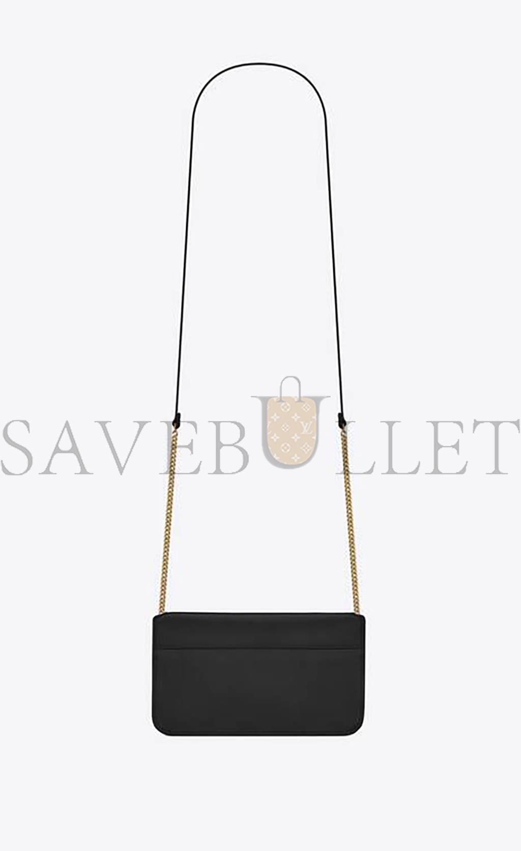 YSL CASSANDRE PHONE HOLDER WITH STRAP IN SMOOTH LEATHER 6350950U40J1000 (18*11*2.5cm)