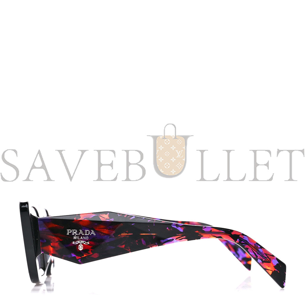 PRADA ACETATE SYMBOLE SUNGLASSES SPR 08Y PURPLE MULTICOLOR