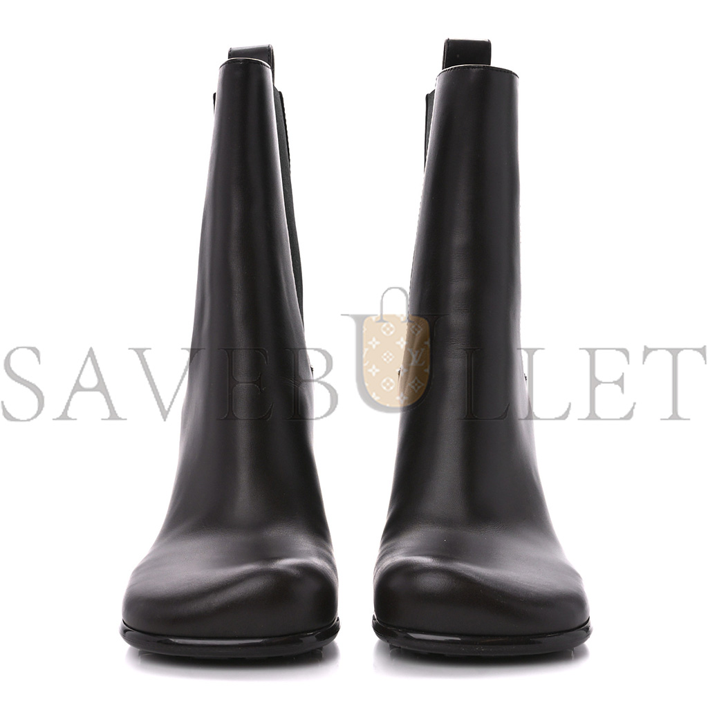 BOTTEGA VENETA CALFSKIN STORM CHELSEA BOOTS 40 FONDANT 