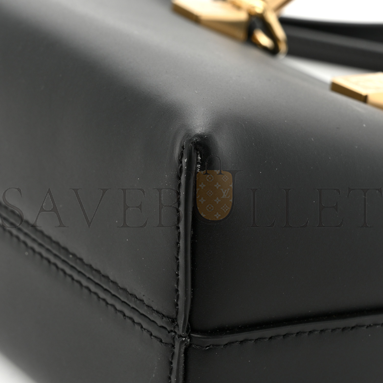 FENDI VITELLO KING PLEXIGLASS LOGO EMBOSSED MINI BY THE WAY TOP HANDLE BOSTON BAG BLACK (18*11*8cm)