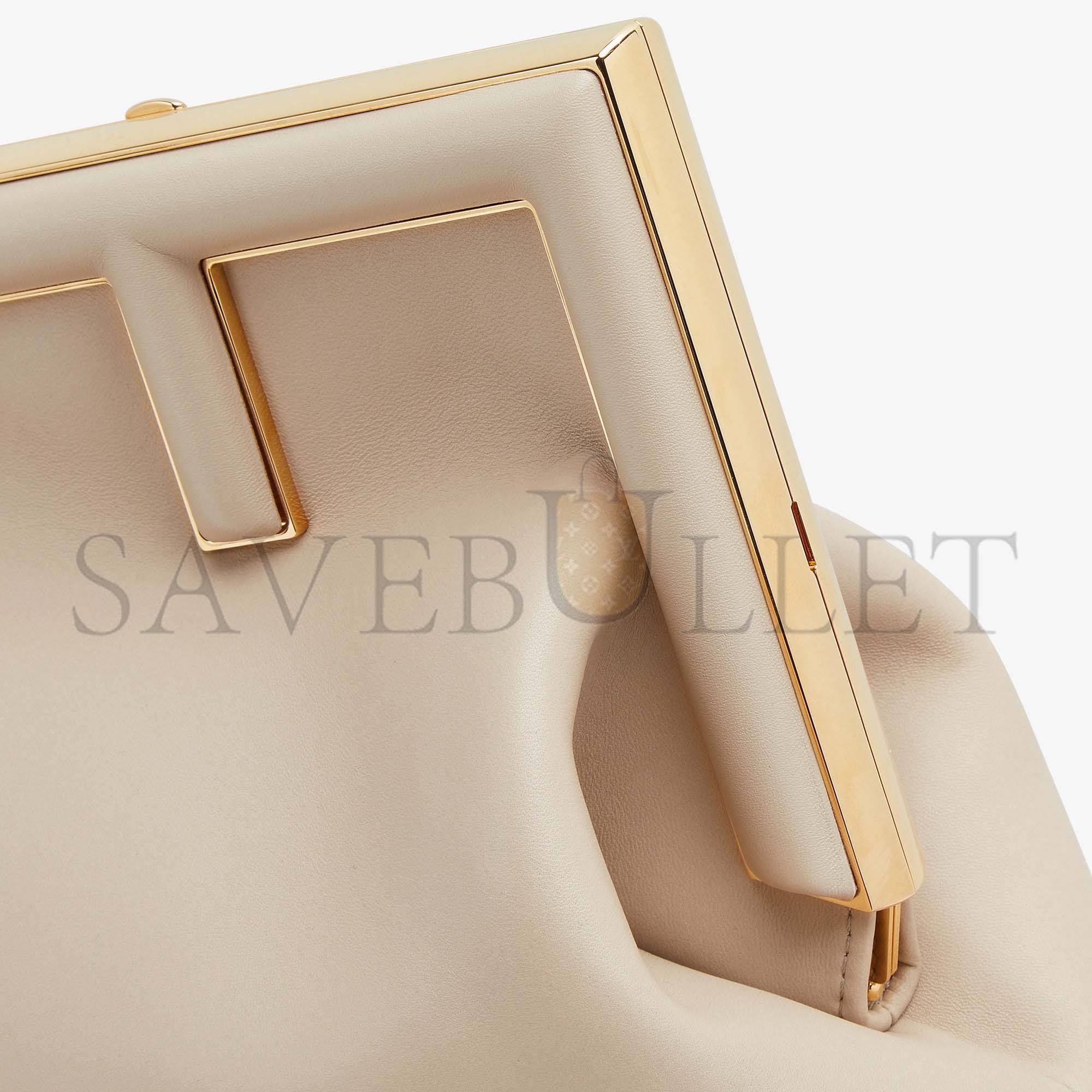 FENDI FIRST MEDIUM - BEIGE LEATHER BAG 8BP127ABVEF19PN (32.5*23.5*15cm)