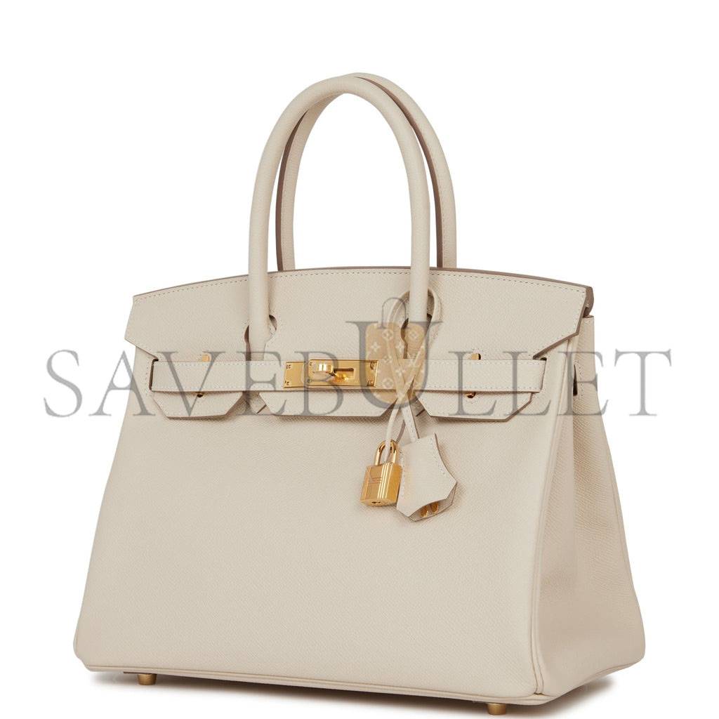 HERMES BIRKIN 30 CRAIE EPSOM GOLD HARDWARE  (30cm)