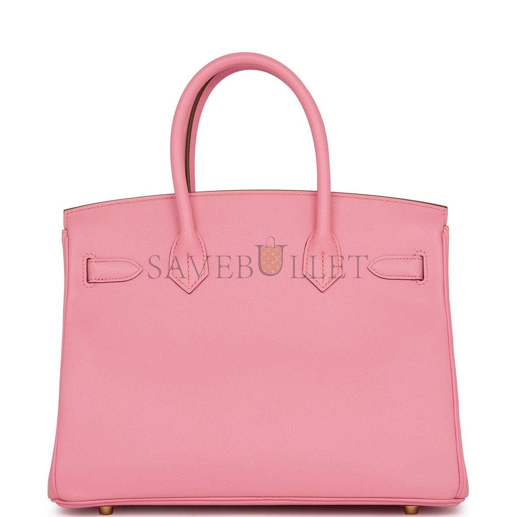 HERMES BIRKIN 30 ROSE CONFETTI EPSOM GOLD HARDWARE (30cm)