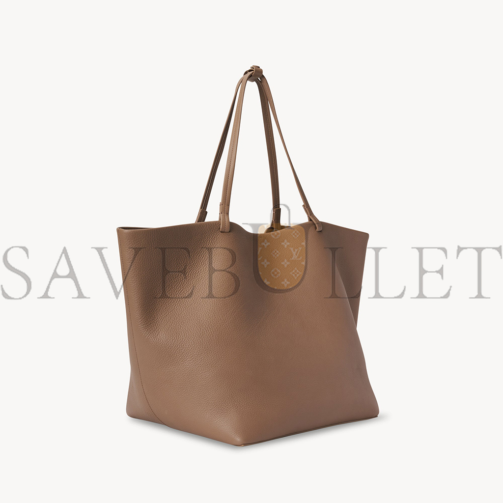 THE ROW XL PARK TOTE BAG IN LEATHER TAUPE W1201L133TPLD (30*36*30cm)