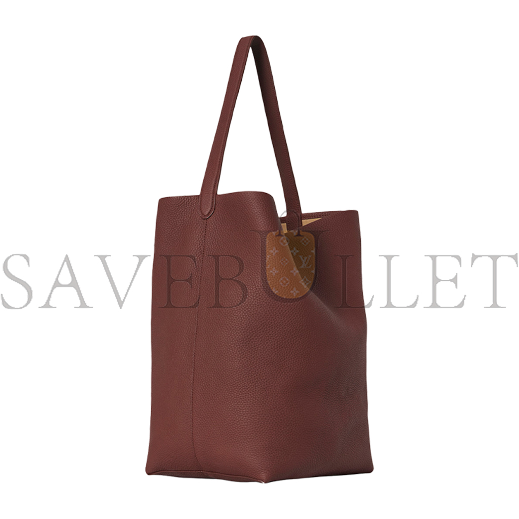 THE ROW LARGE NS PARK TOTE IN LEATHER BURNT WOOD W1273L129BWOD (43*38*20cm)