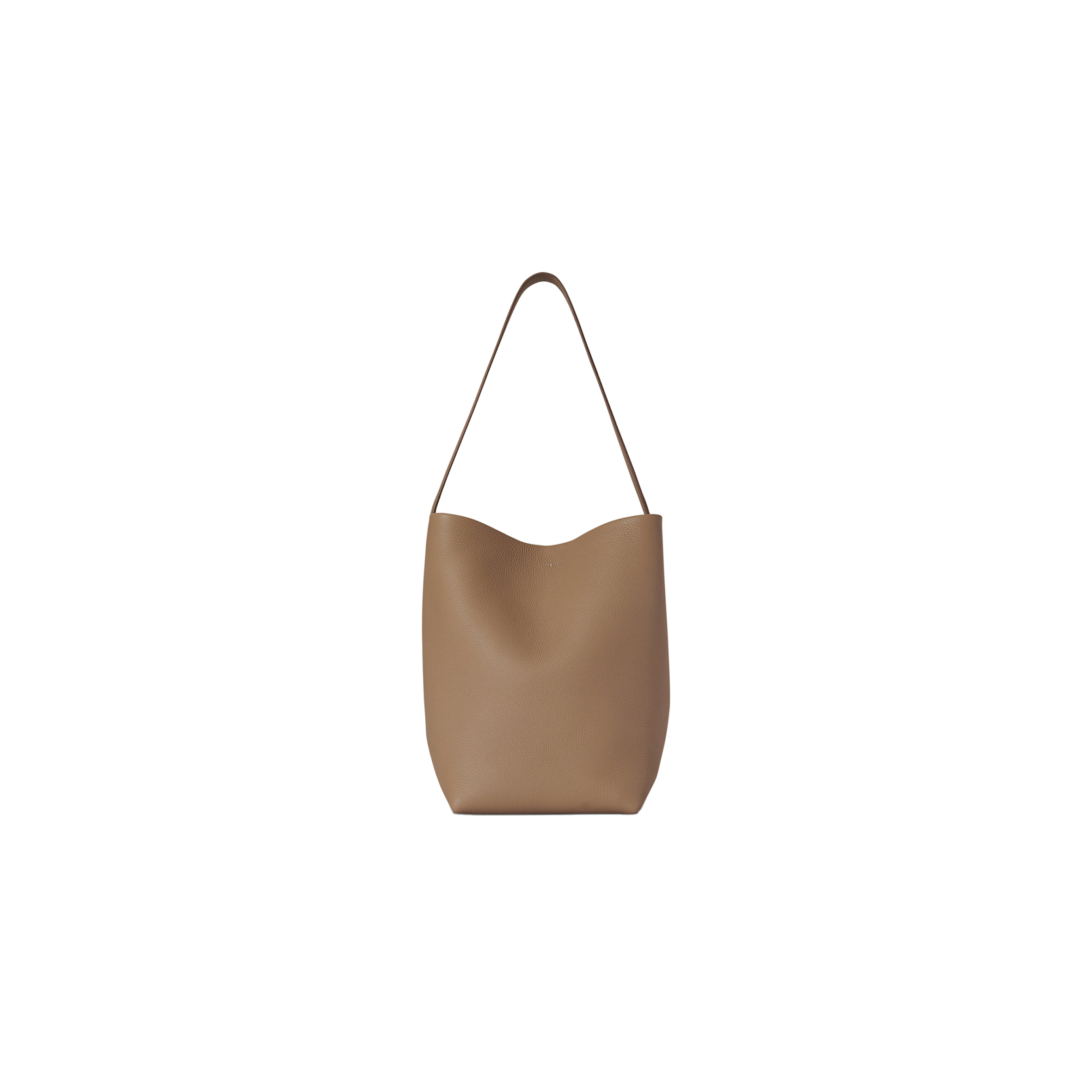 THE ROW MEDIUM NS PARK TOTE BAG IN LEATHER DARK TAUPE W1313L129DTPL (33*28*15cm)