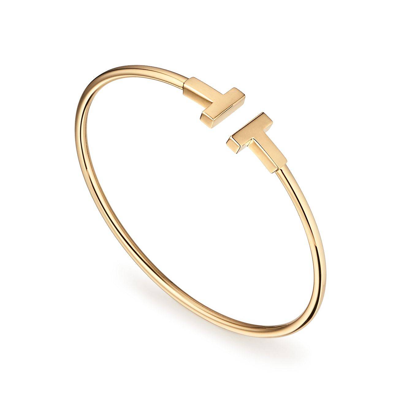 TIFFANY T WIRE BRACELET IN 18K GOLD