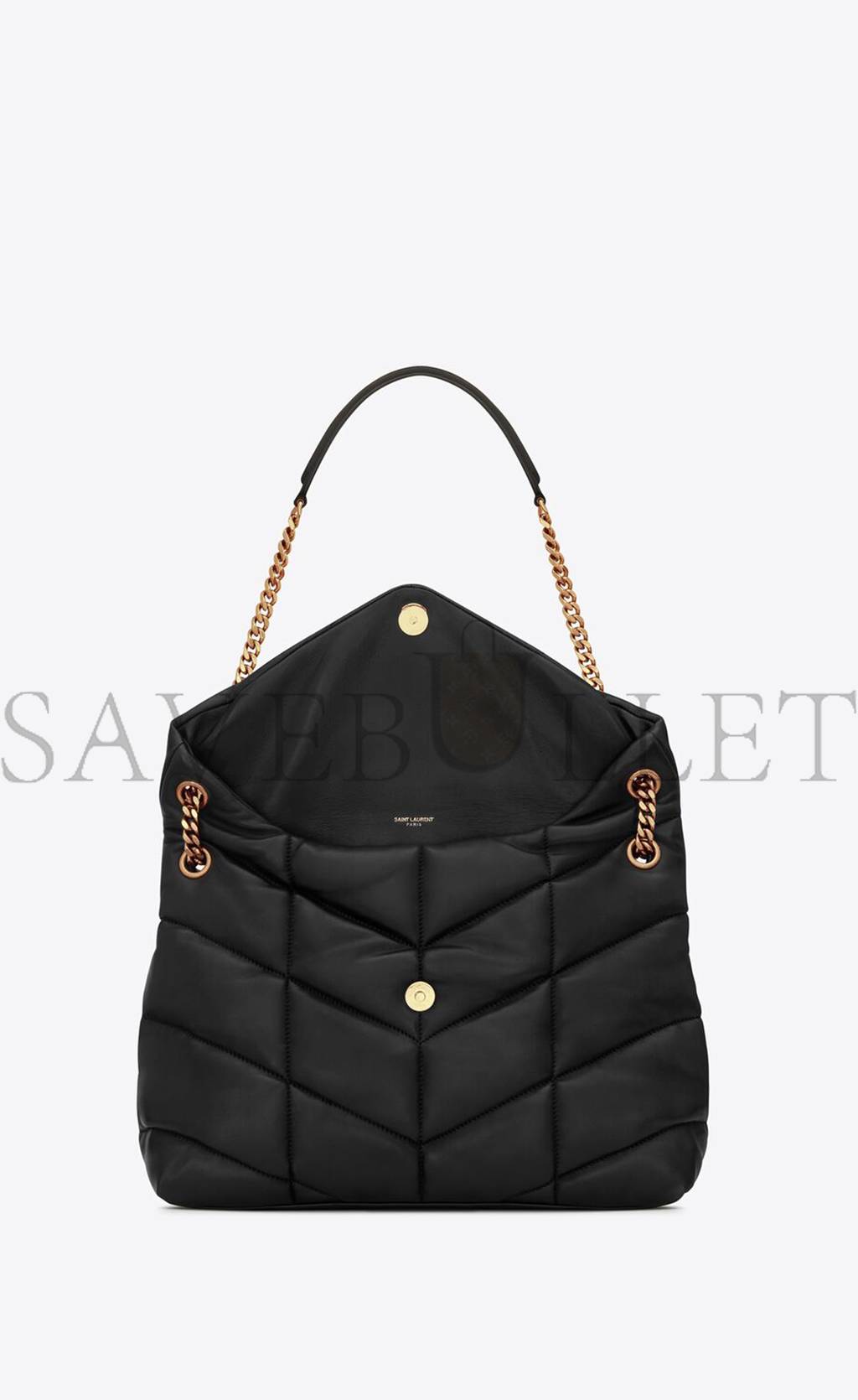 YSL PUFFER MEDIUM CHAIN BAG IN QUILTED LAMBSKIN 5774751EL071000 (35*23*13.7cm)