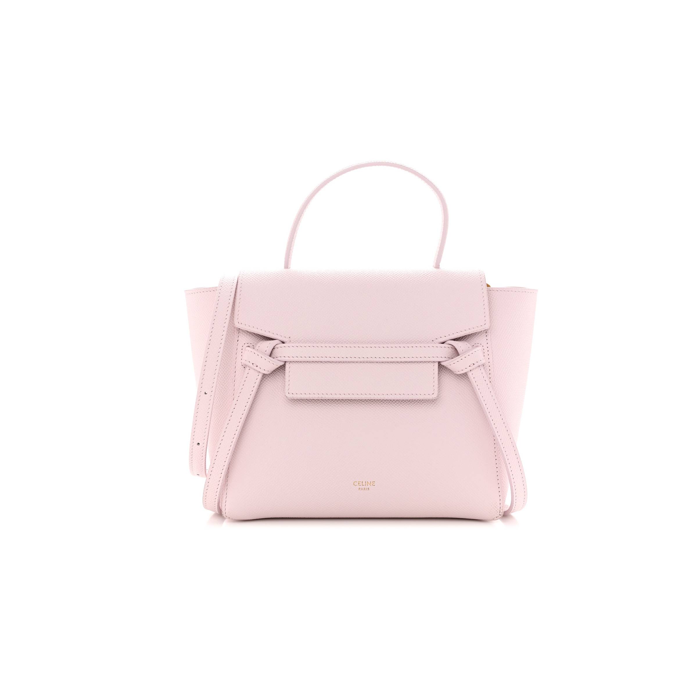 CELINE GRAINED CALFSKIN NANO BELT BAG PEONY (20*17*11cm)