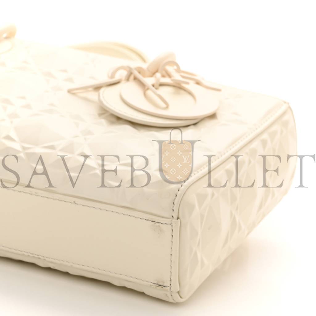 DIOR LAMBSKIN CANNAGE MEDIUM LADY D-JOY LATTE (26*14*5.7cm)