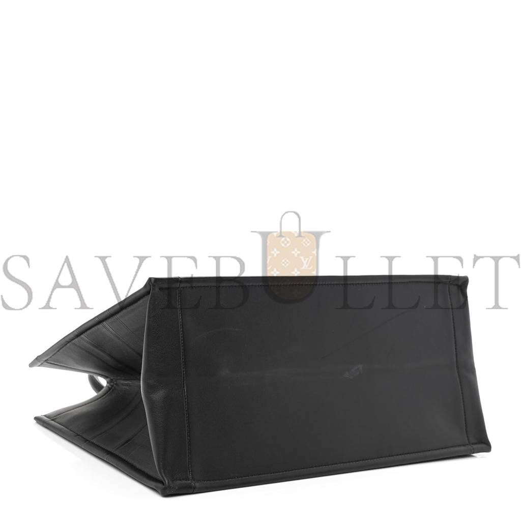 DIOR CALFSKIN EMBOSSED MEDIUM BOOK TOTE BLACK (36*27*17.1cm)