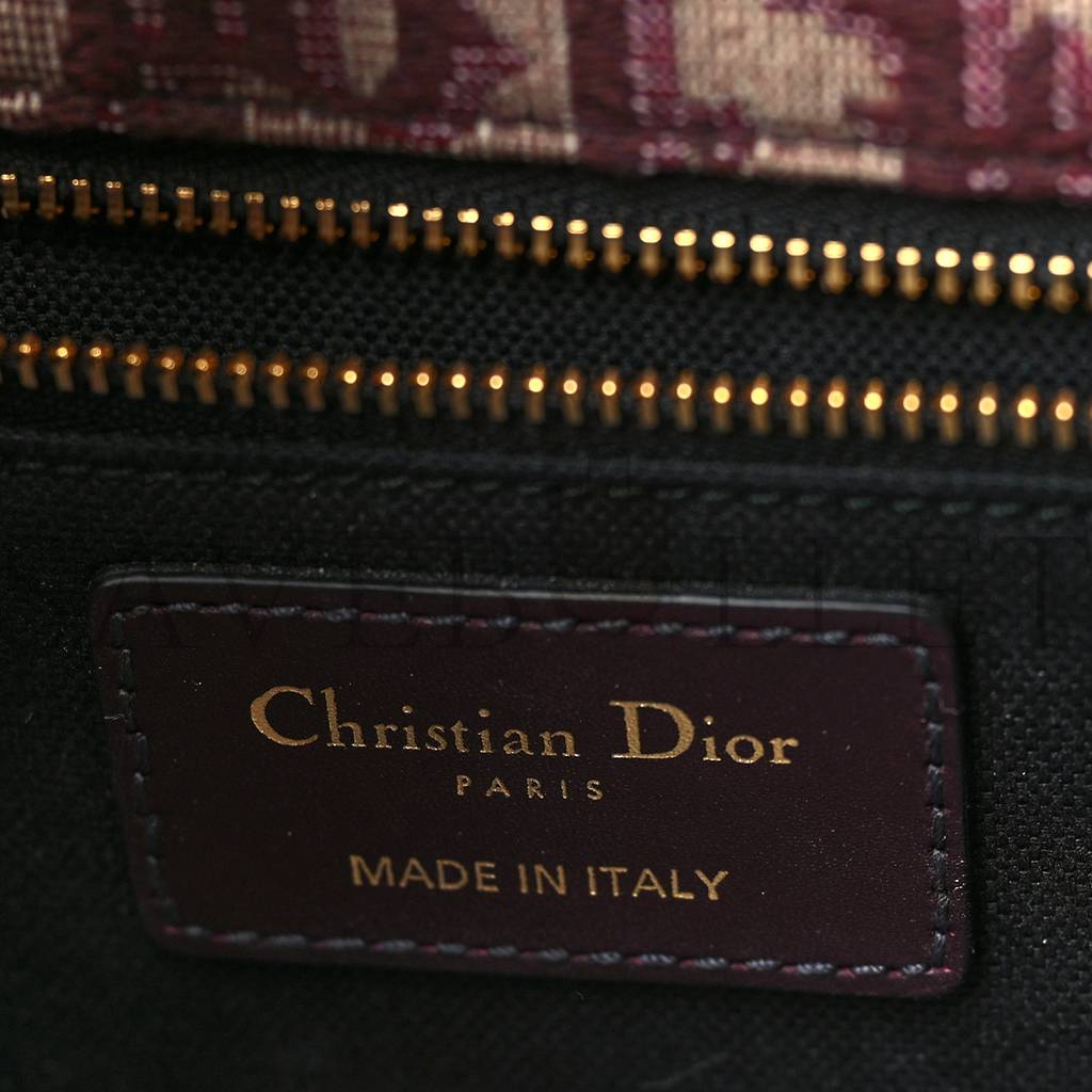 DIOR OBLIQUE 30 MONTAIGNE FLAP BAG BURGUNDY (24*17*6.4cm)